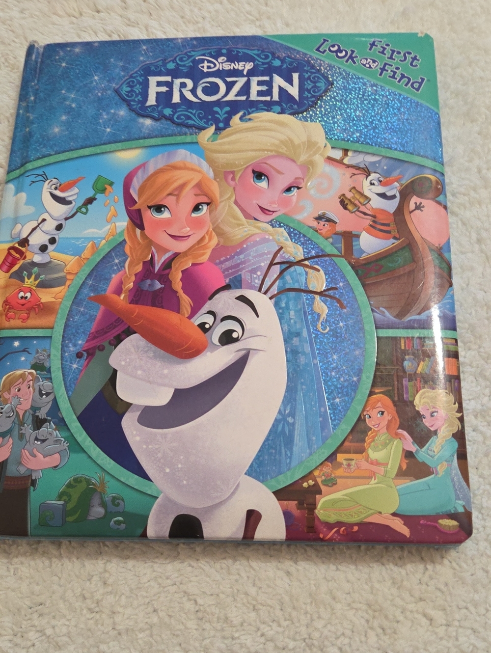 DISNEY FROZEN FIRST LOOK AND FIND HARDCOVER BOOK